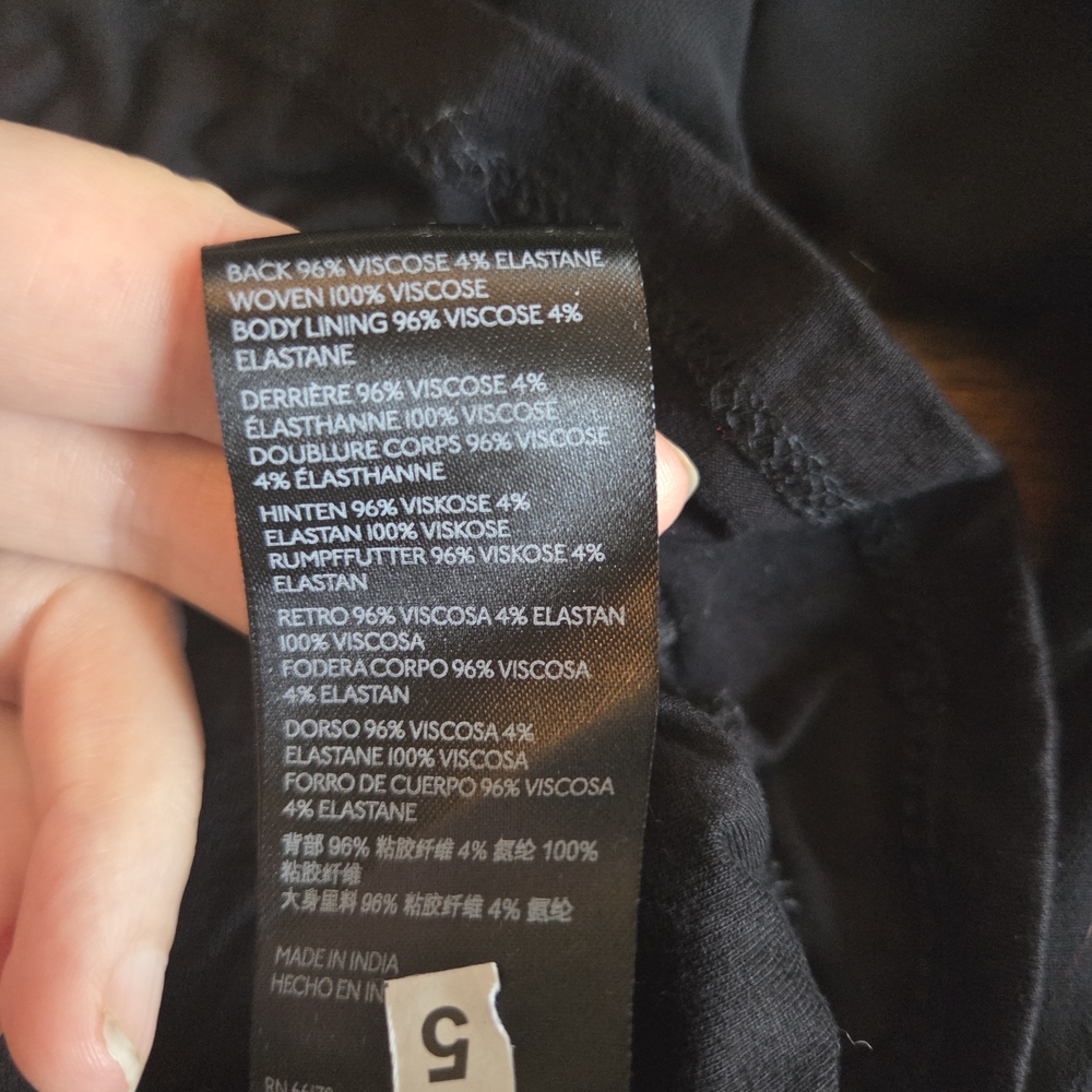 Anthropologie Black Button-Down Blouse - Picture 6 of 6